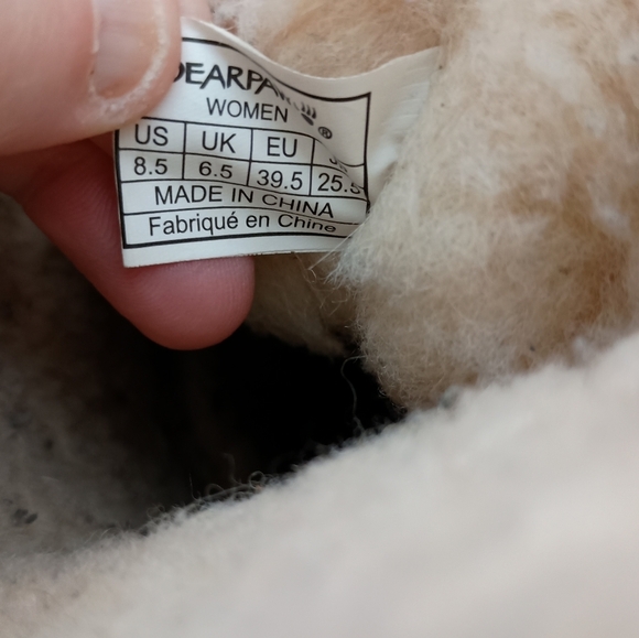 BEARPAW Womens Emma Short Suede Metallic Casual Boots (#1) - Picture 3 of 6